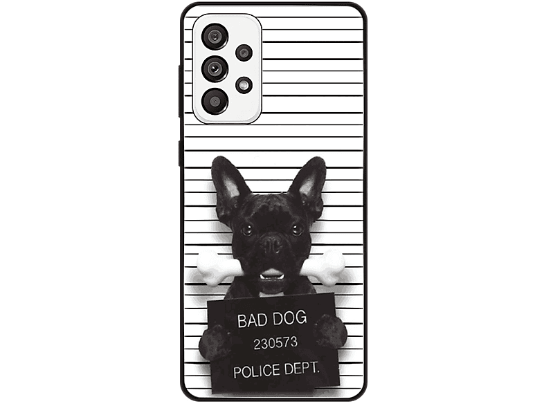 KÖNIG DESIGN Case, Backcover, Samsung, Galaxy A73 5G, Bad Dog Bulldogge