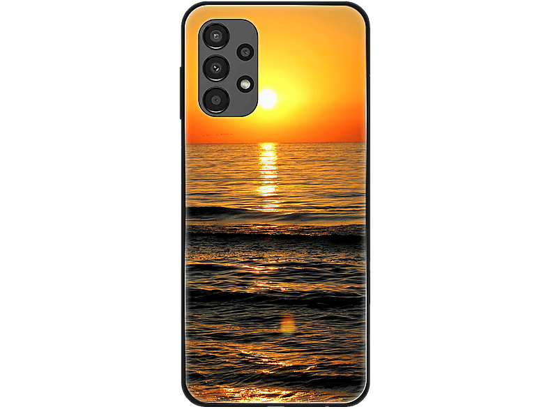 KÖNIG DESIGN Case, Backcover, Samsung, Galaxy A13 4G, Sonnenuntergang