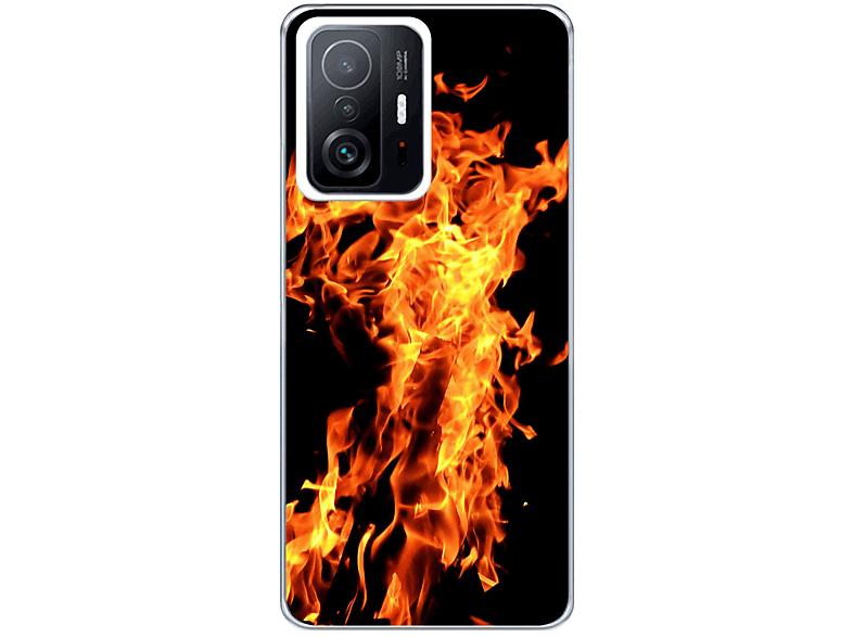 KÖNIG DESIGN Xiaomi, Backcover, 11T Mi Pro, / Case, Feuer 11T