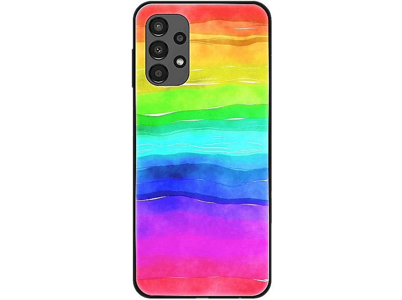KÖNIG DESIGN Case, Backcover, Samsung, Galaxy A13 4G, Regenbogen
