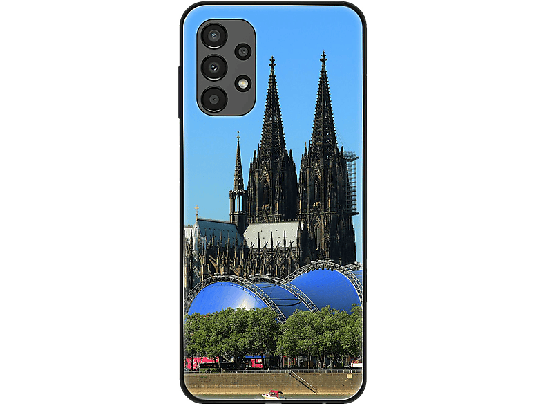 KÖNIG DESIGN Case, Backcover, Samsung, Galaxy A13 4G, Kölner Dom