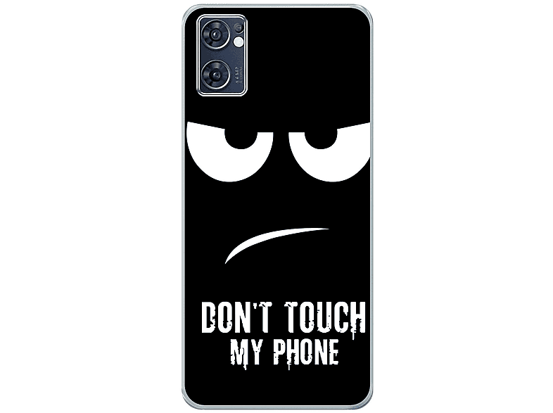 Phone Find Backcover, My Case, X5 Dont KÖNIG Oppo, DESIGN Touch Lite, Schwarz