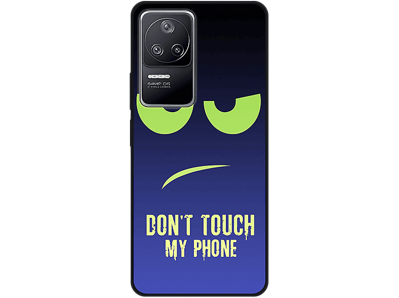 KÖNIG DESIGN Case, Phone F4, Backcover, Dont Poco Xiaomi, Grün Blau My Touch