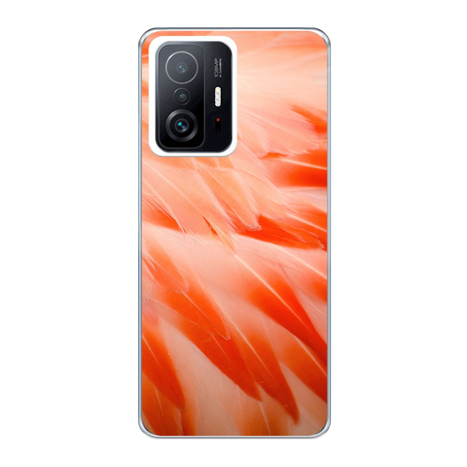 Xiaomi, 11T / Case, Mi 11T Flamingo Backcover, Pro, DESIGN KÖNIG Federn