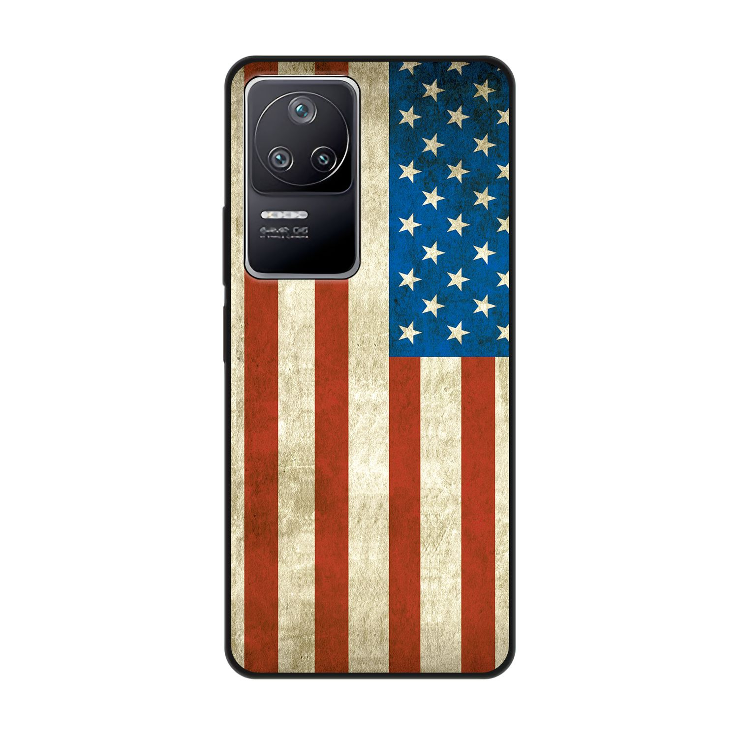 KÖNIG DESIGN Case, Backcover, Flagge USA Xiaomi, F4, Poco