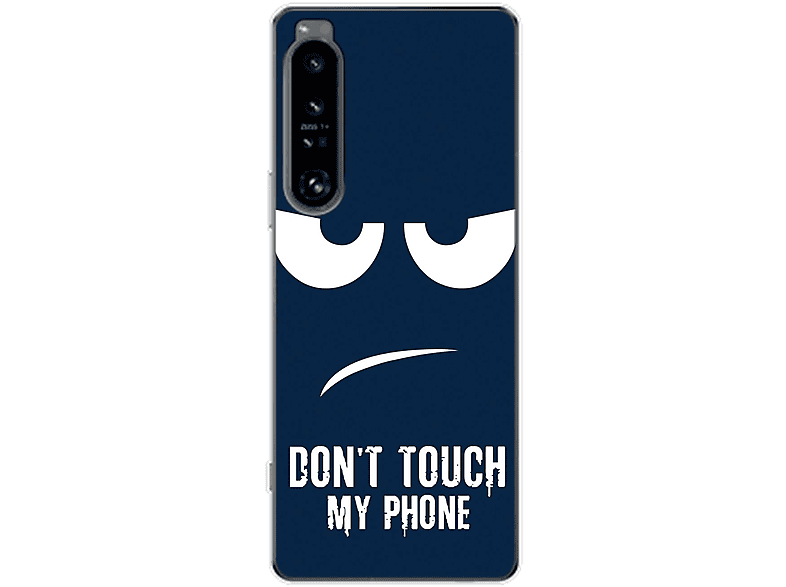 Xperia IV, My KÖNIG 1 Touch Sony, Blau DESIGN Backcover, Phone Case, Dont
