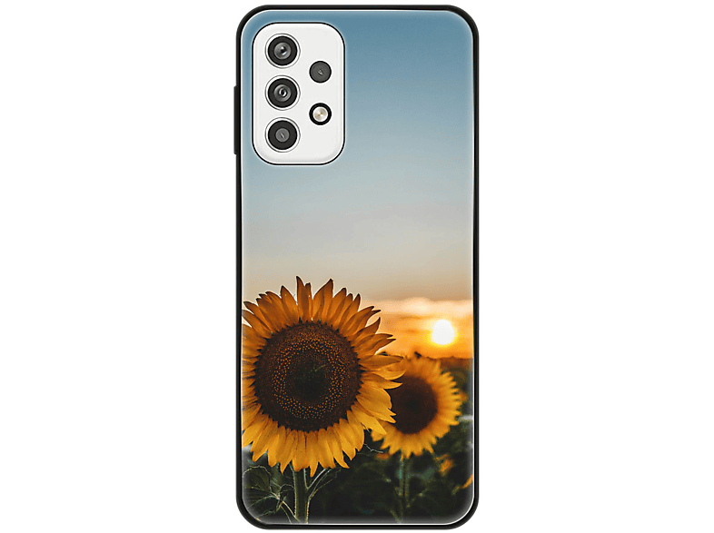 KÖNIG DESIGN Galaxy Case, Backcover, A23, Sonnenblumen Samsung