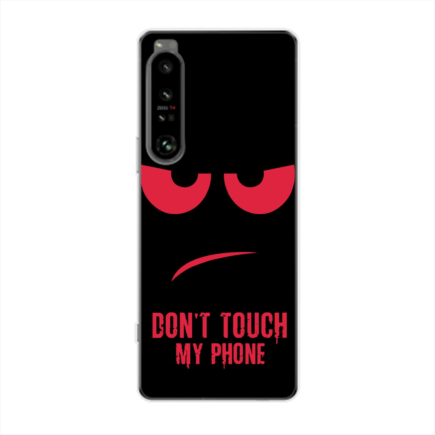 KÖNIG DESIGN Case, Backcover, Xperia My Sony, 1 Phone Dont Touch Rot IV