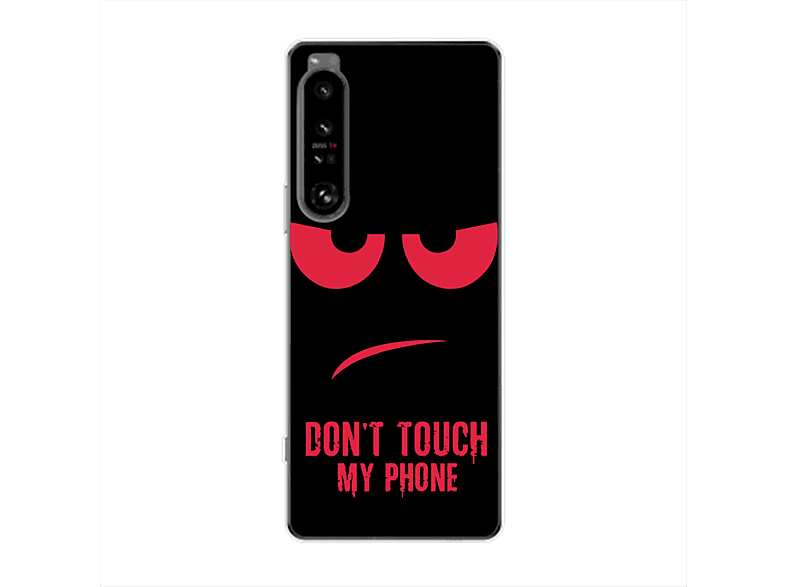 KÖNIG DESIGN Case, Backcover, Sony, Xperia 1 IV, Dont Touch My Phone Rot