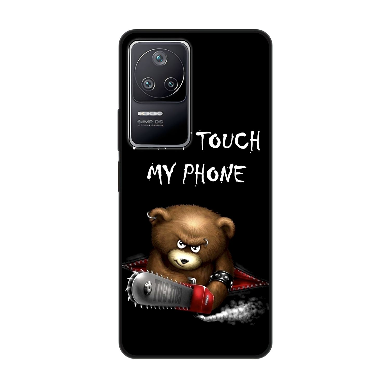 Xiaomi, Poco Case, F4, Phone Bär Backcover, DESIGN KÖNIG My Schwarz Dont Touch