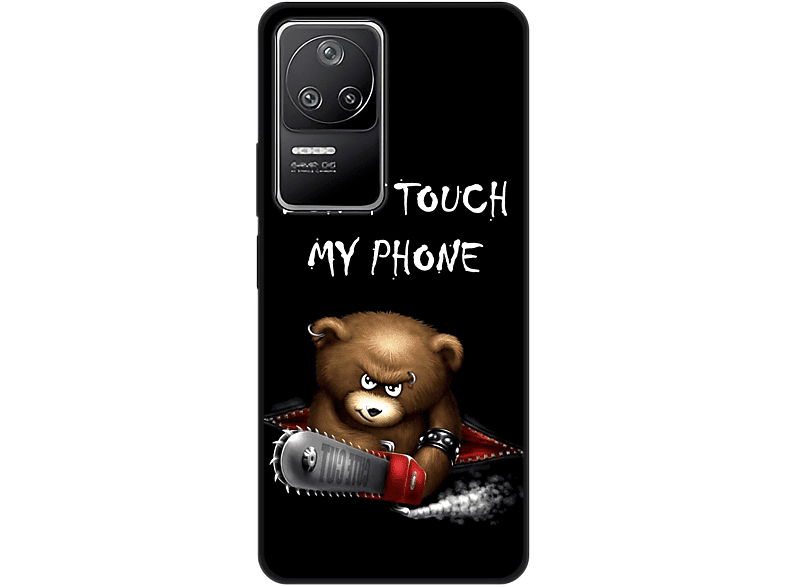 Xiaomi, Poco Case, F4, Phone Bär Backcover, DESIGN KÖNIG My Schwarz Dont Touch