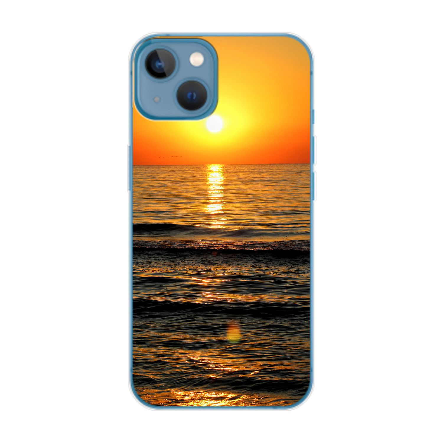 KÖNIG Apple, Sonnenuntergang Backcover, 14 Plus, DESIGN Case, iPhone