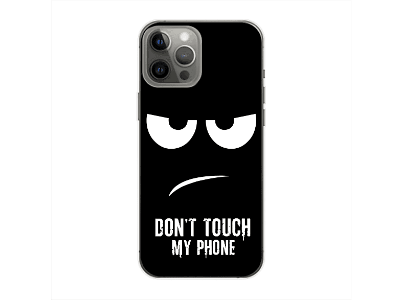 KÖNIG DESIGN Case, Backcover, Apple, iPhone 14 Pro Max, Dont Touch My Phone Schwarz