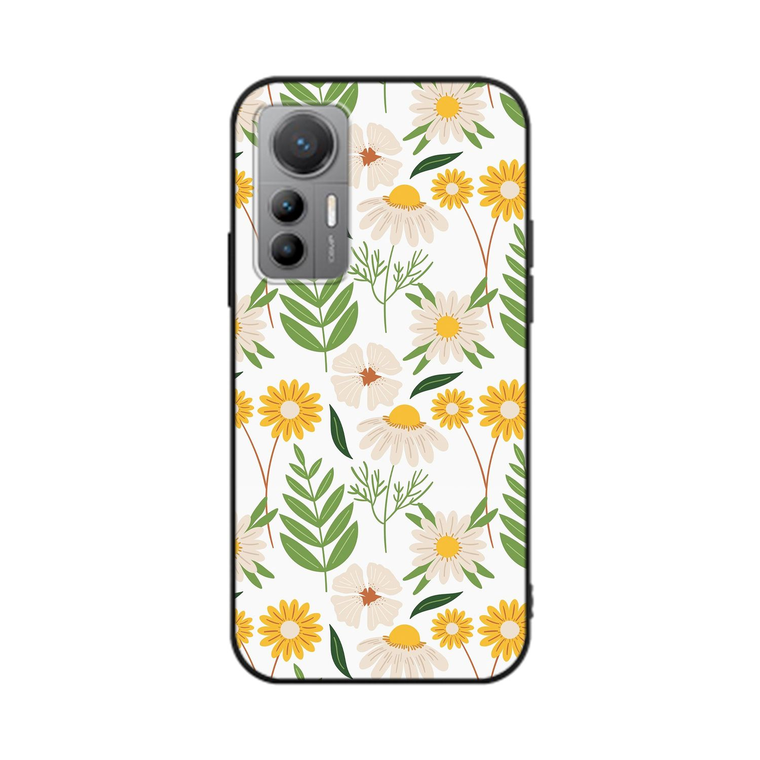 Xiaomi, Blumenmuster 2 Case, 12 KÖNIG DESIGN Lite, Backcover,