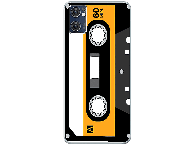 KÖNIG DESIGN Case, Backcover, Oppo, Find X5 Lite, Retro Kassette