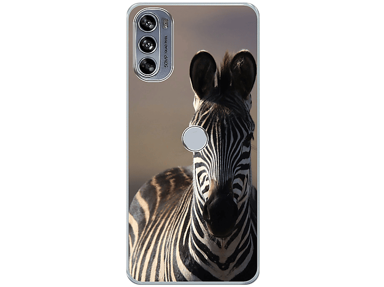 KÖNIG DESIGN Case, Backcover, Motorola, Moto Edge 30 Pro, Zebra