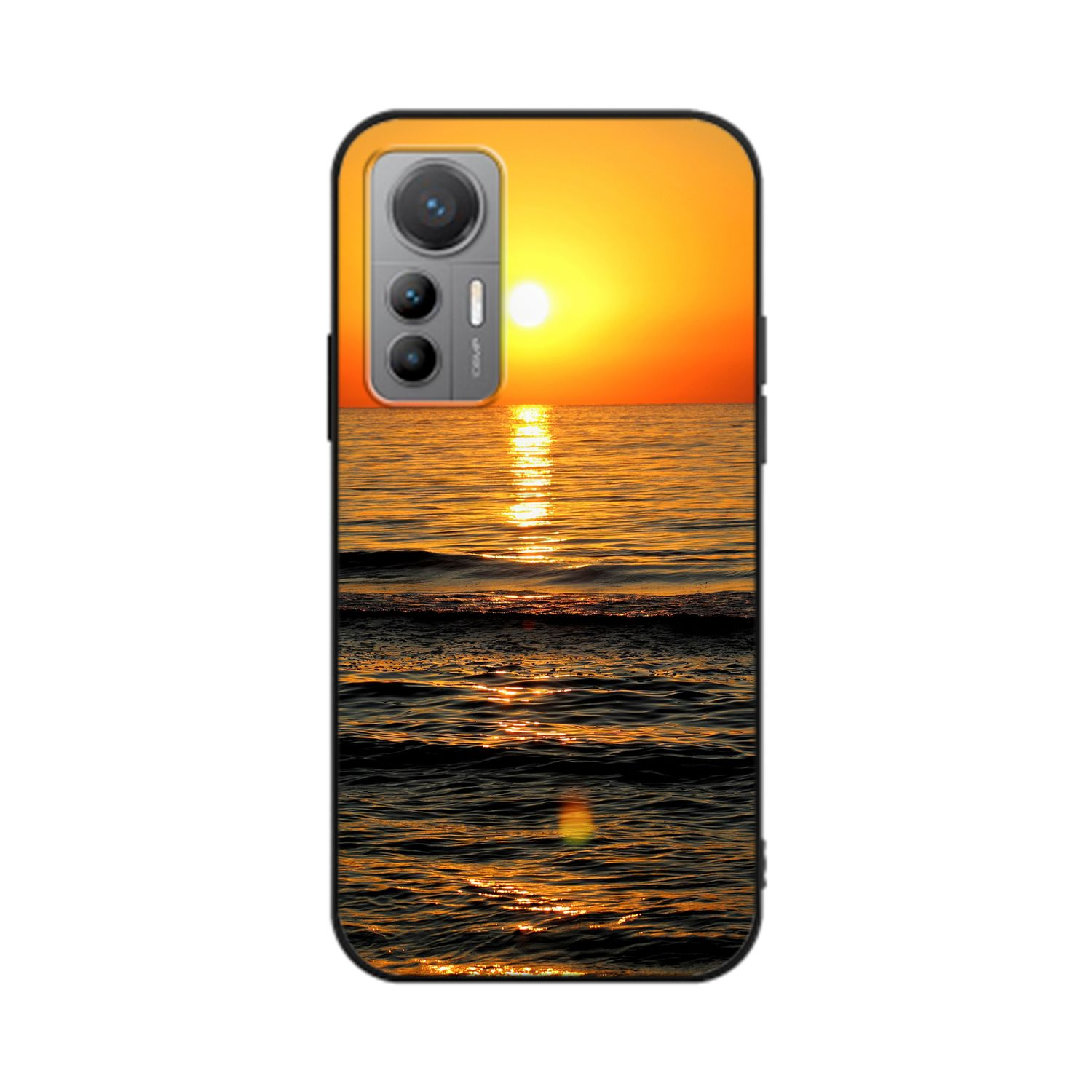 Xiaomi, Lite, 12 Backcover, Sonnenuntergang DESIGN Case, KÖNIG