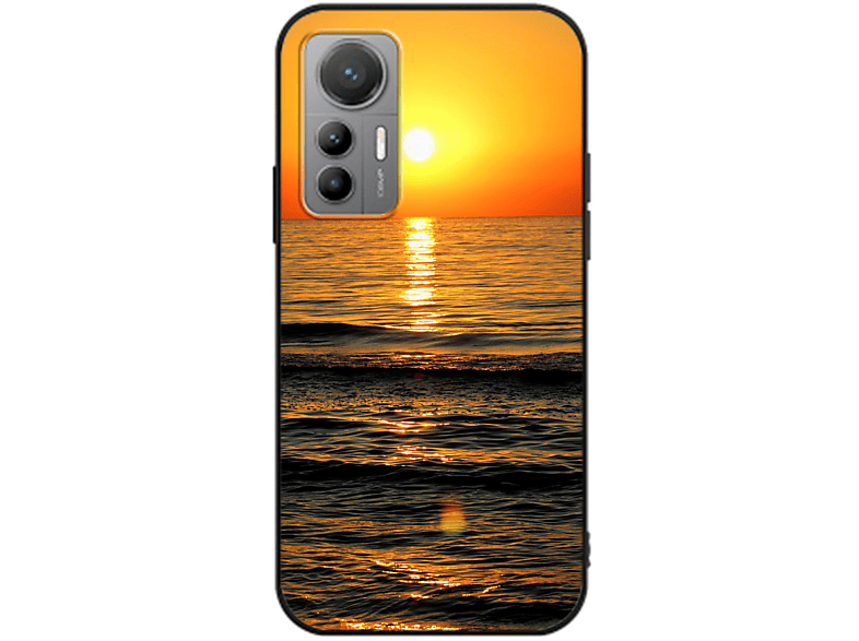 KÖNIG DESIGN Case, Backcover, Xiaomi, 12 Lite, Sonnenuntergang