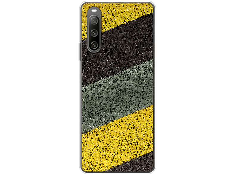 10 IV, Backcover, KÖNIG Xperia DESIGN Case, Abstrakt Streifen Sony,