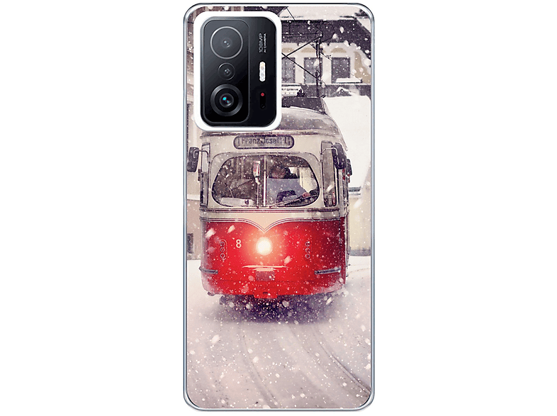 KÖNIG DESIGN Case, Pro, Backcover, 11T 11T / Mi Xiaomi, Straßenbahn