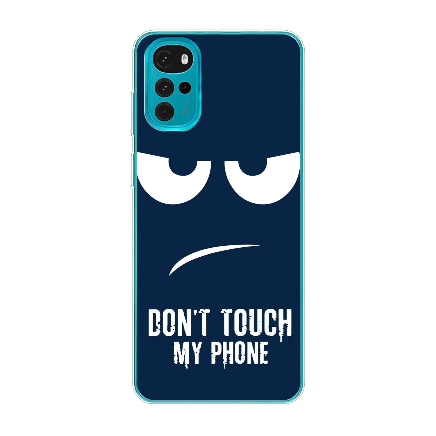 KÖNIG Case, My Moto Motorola, DESIGN Blau Phone Backcover, Dont Touch G22,