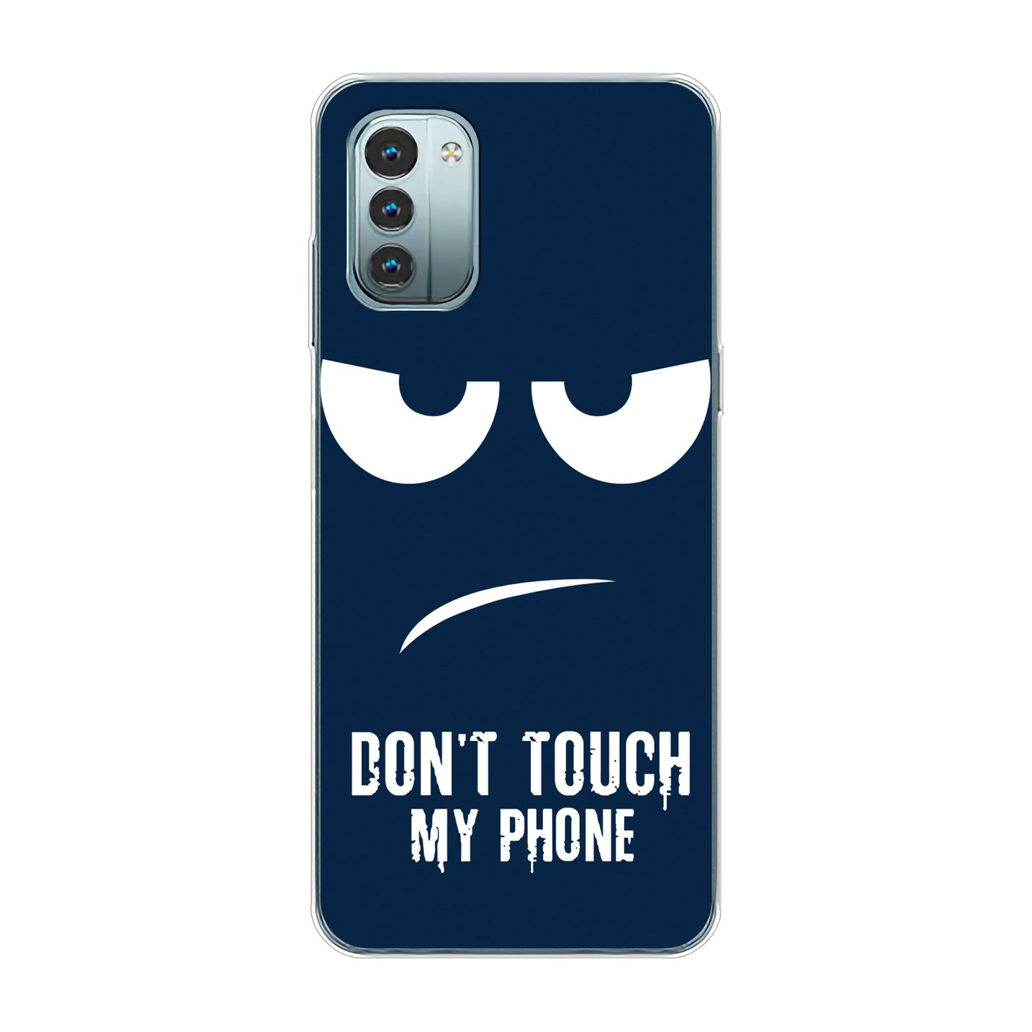 Phone Case, My KÖNIG Dont Touch Blau Backcover, Nokia, G11, DESIGN