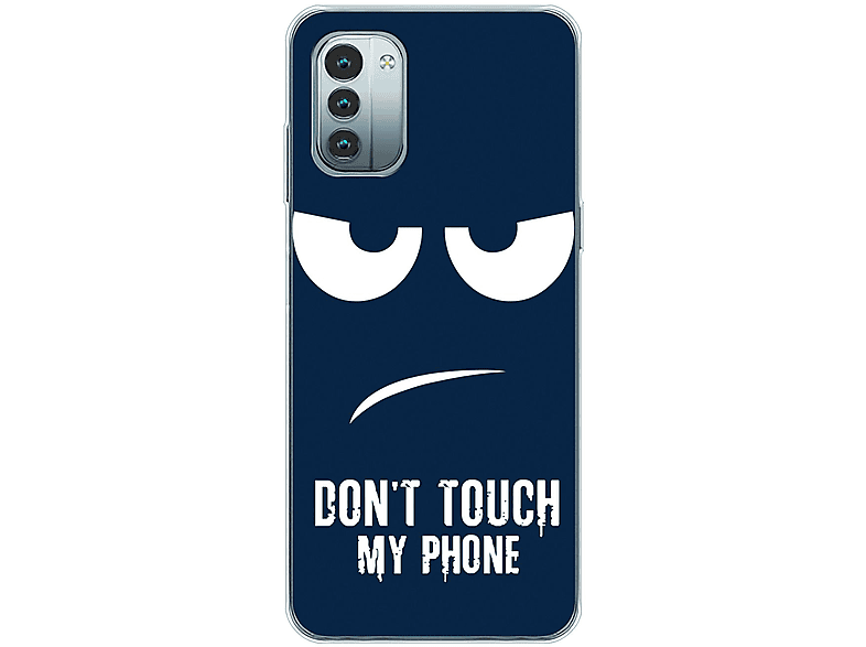 KÖNIG DESIGN Case, Phone Blau Backcover, Dont Touch G11, My Nokia