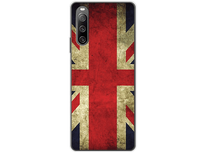 England Case, KÖNIG DESIGN Backcover, Xperia Sony, Flagge 10 IV,