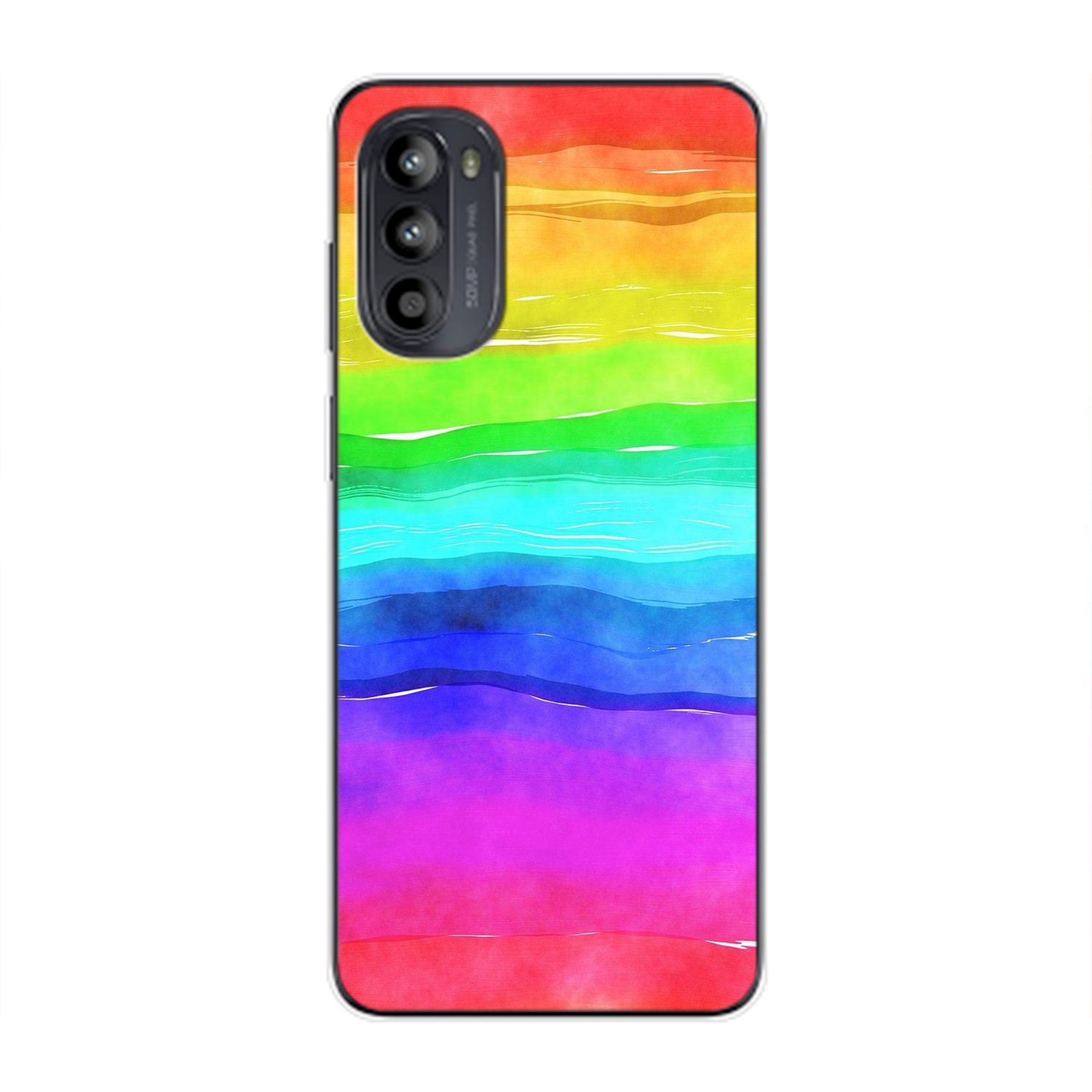 KÖNIG DESIGN Case, Backcover, Regenbogen G62, Moto Motorola