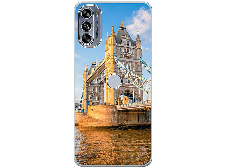 Backcover, Pro, KÖNIG Case, Motorola, 30 Moto Edge DESIGN Tower Bridge