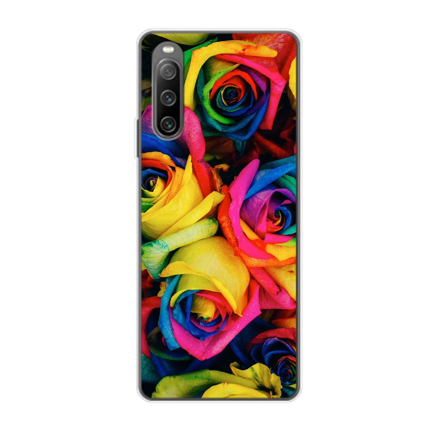 IV, Xperia Backcover, Rosen 10 Bunte Sony, DESIGN KÖNIG Case,