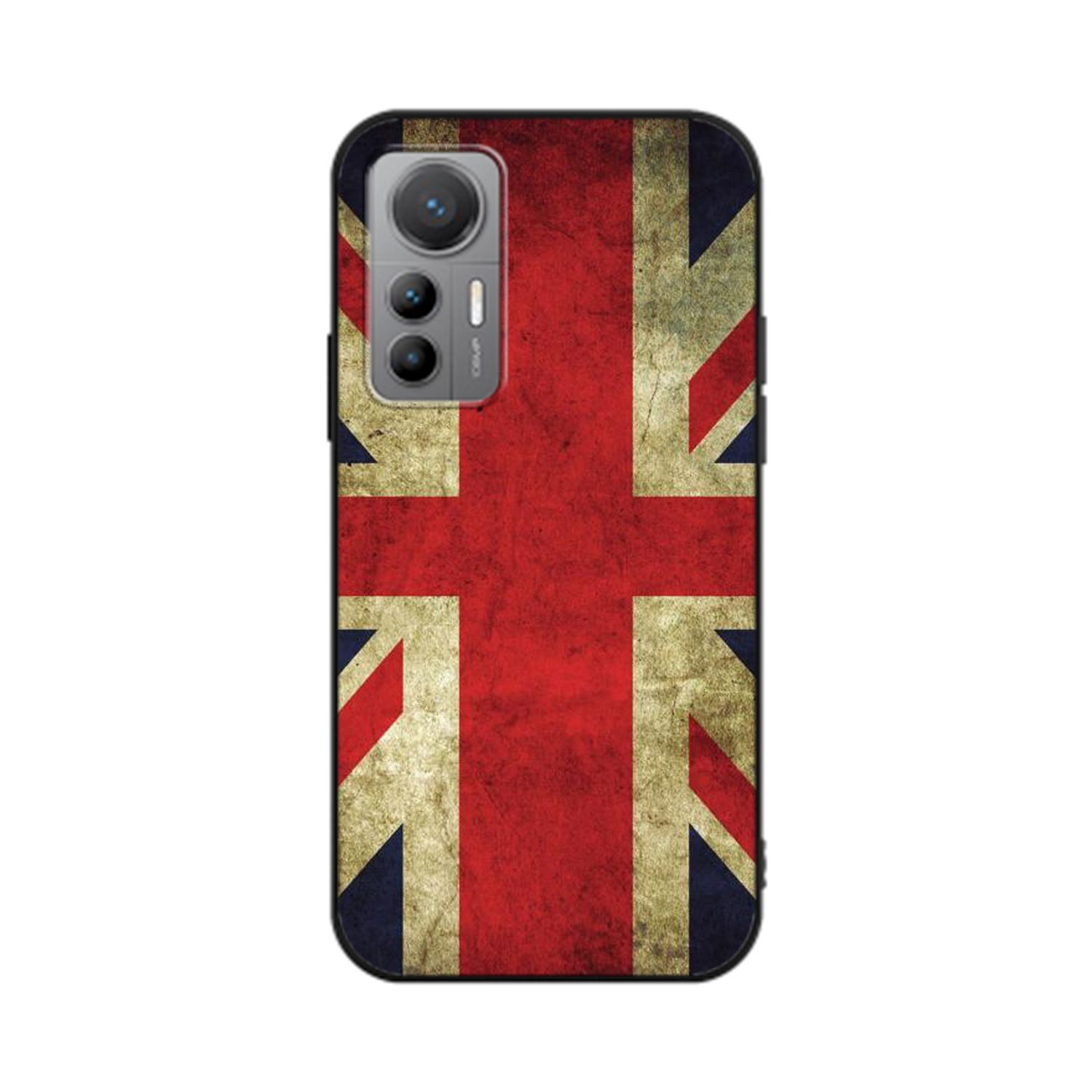12 Xiaomi, Backcover, DESIGN Flagge Case, England Lite, KÖNIG