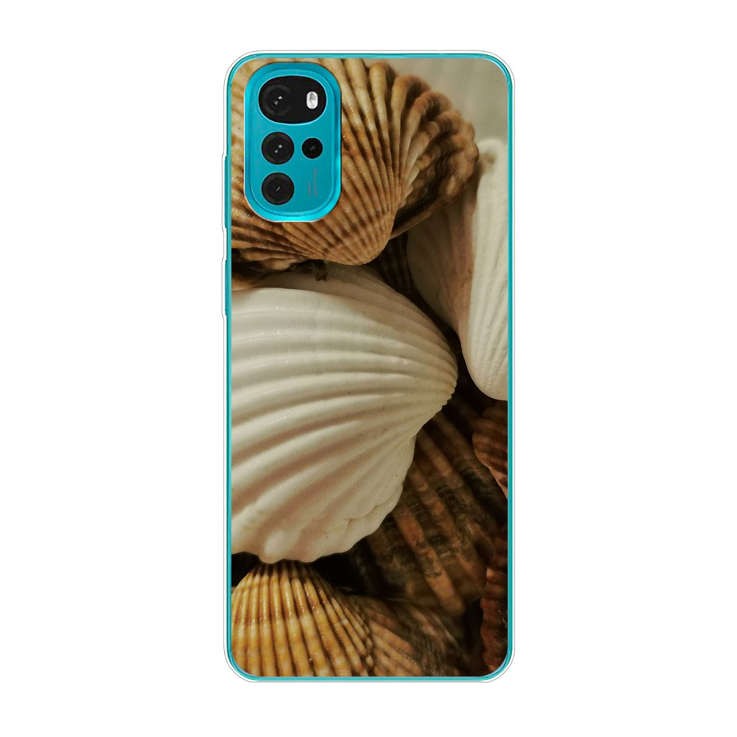 Muscheln KÖNIG Case, Motorola, Backcover, DESIGN Moto G22,