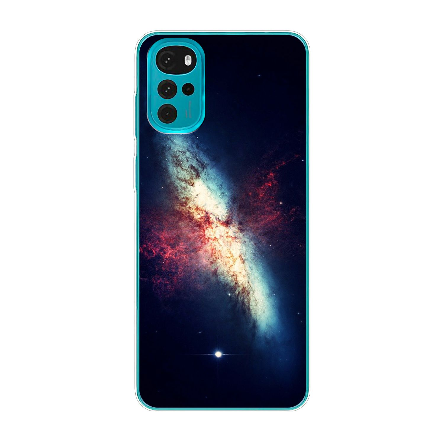 Backcover, Motorola, G22, KÖNIG Moto Case, DESIGN Galaxie