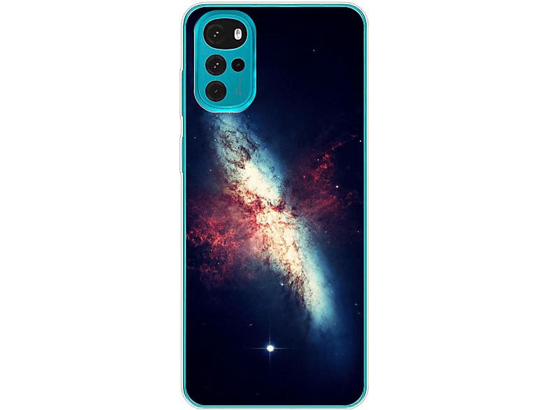Backcover, Motorola, G22, KÖNIG Moto Case, DESIGN Galaxie
