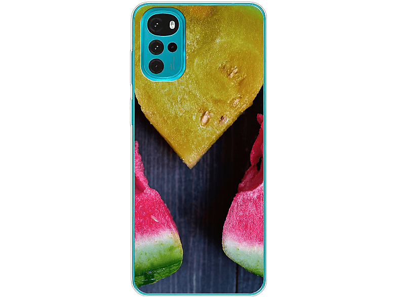 KÖNIG DESIGN Case, Backcover, Motorola, Moto G22, Wassermelone