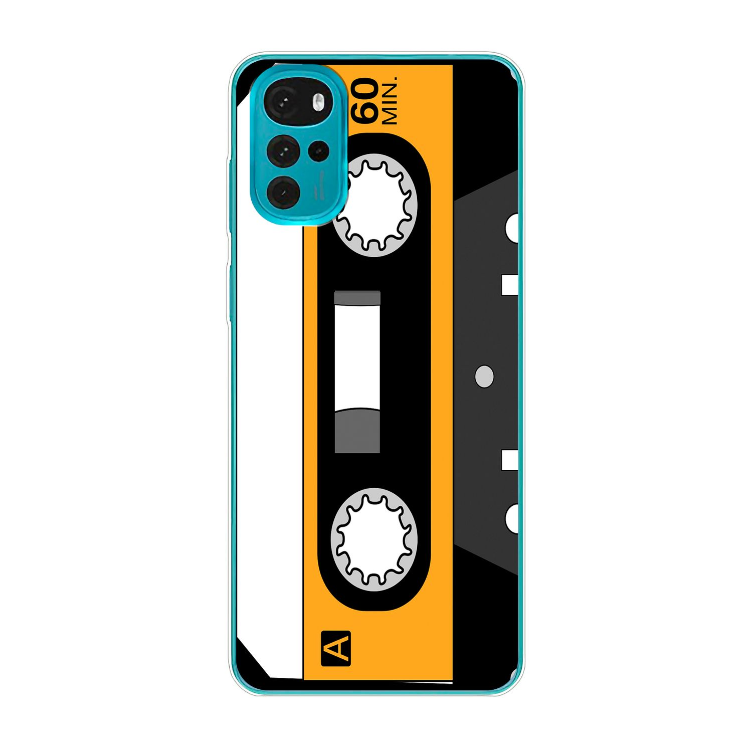 DESIGN Retro KÖNIG Kassette Backcover, Motorola, G22, Case, Moto