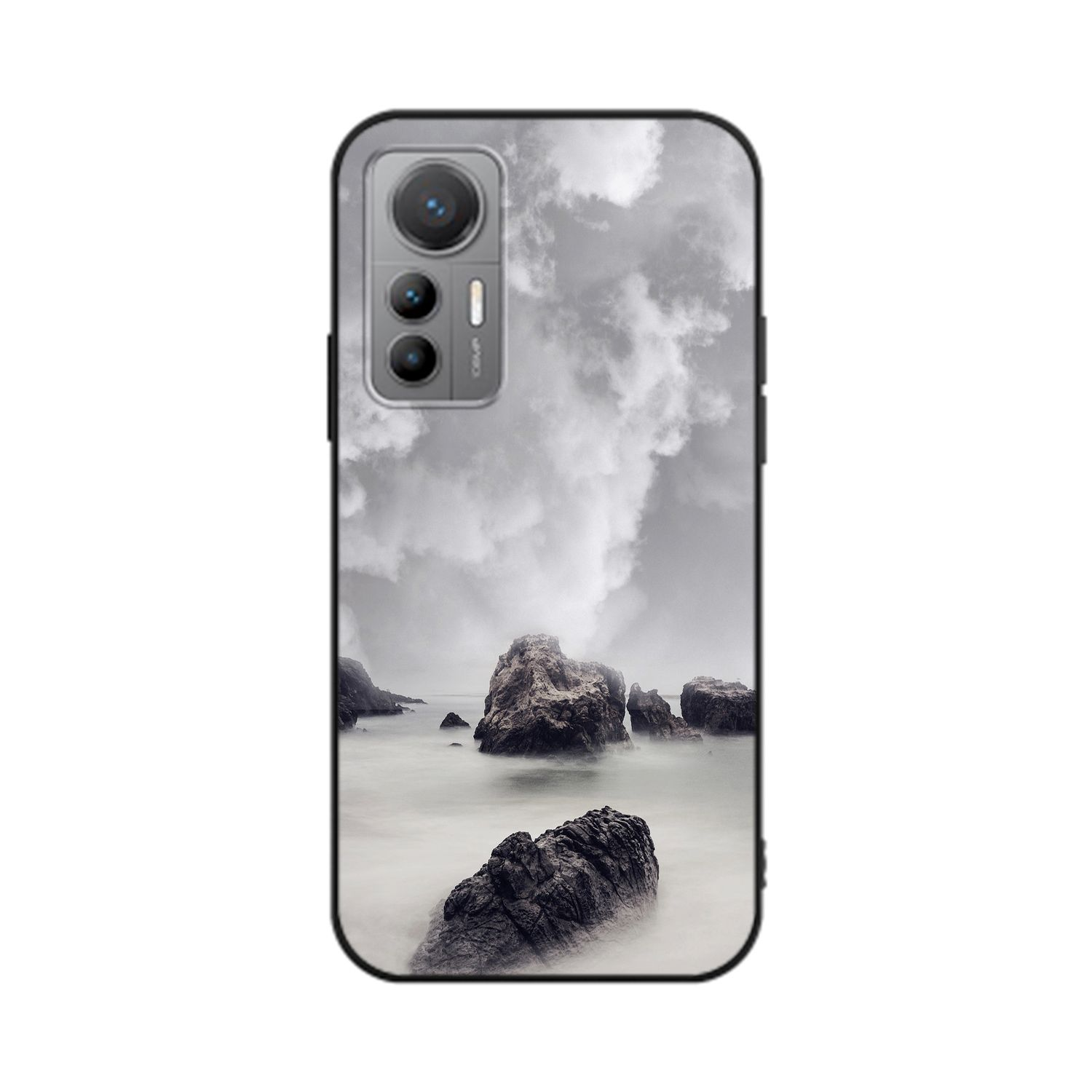 12 Xiaomi, KÖNIG Case, Lite, Backcover, Felsen Wolken DESIGN