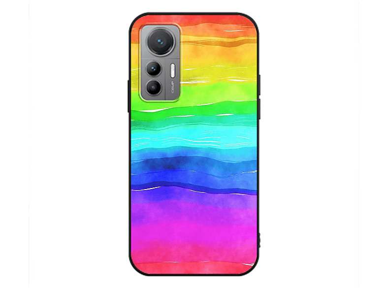 Backcover, 12 DESIGN Xiaomi, Case, KÖNIG Lite, Regenbogen