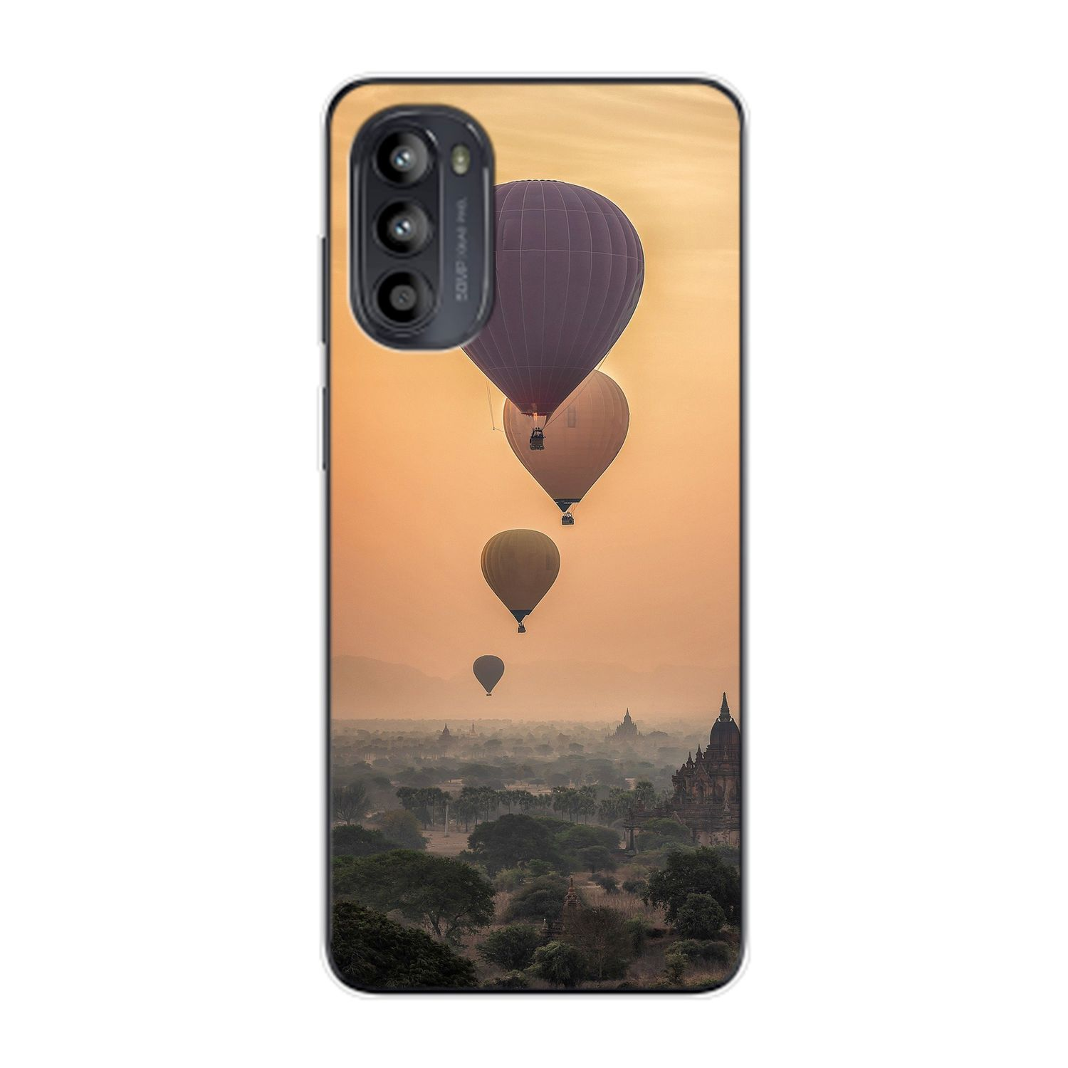 KÖNIG DESIGN Case, Motorola, Heißluftballons Backcover, G62, Moto