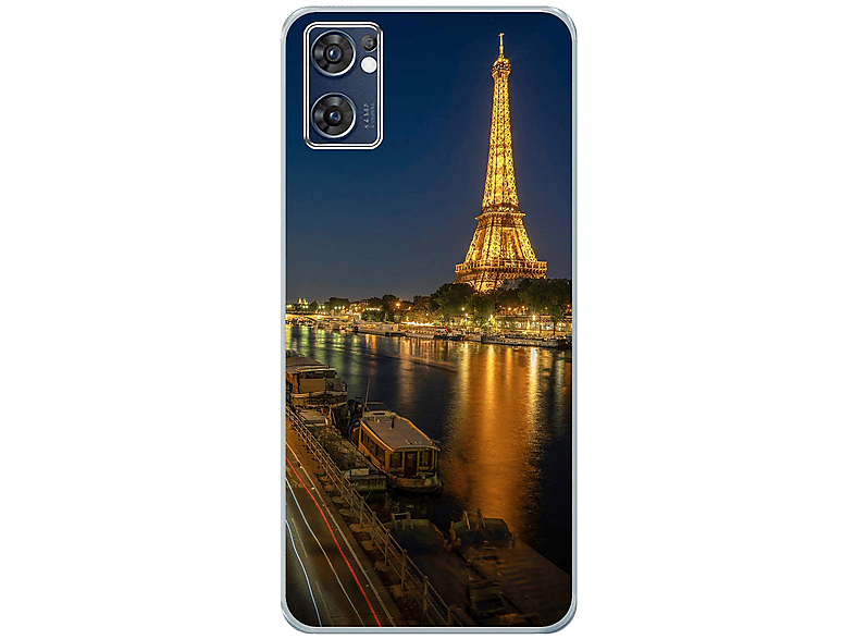 KÖNIG DESIGN Case, Backcover, Oppo, Find X5 Eifelturm Lite