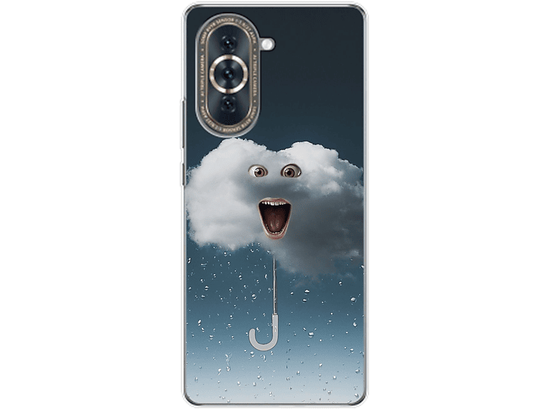 KÖNIG DESIGN Case, Huawei, Regenwolke 10, nova Backcover