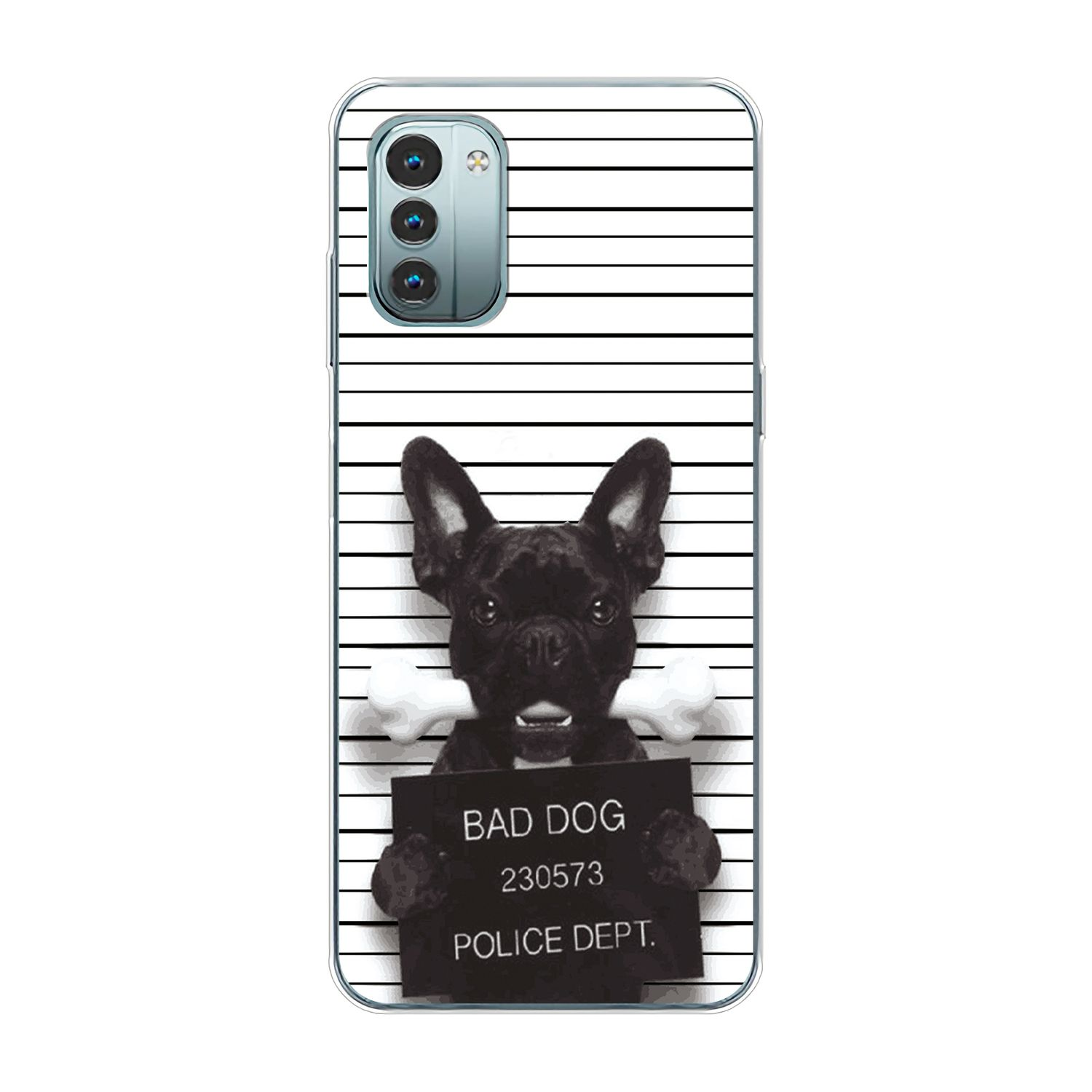 KÖNIG DESIGN Case, Bad Bulldogge Dog Backcover, G11, Nokia