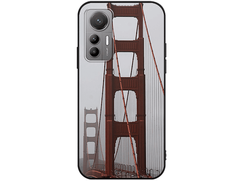 12 Case, Gate Xiaomi, Lite, Bridge DESIGN KÖNIG Golden Backcover,