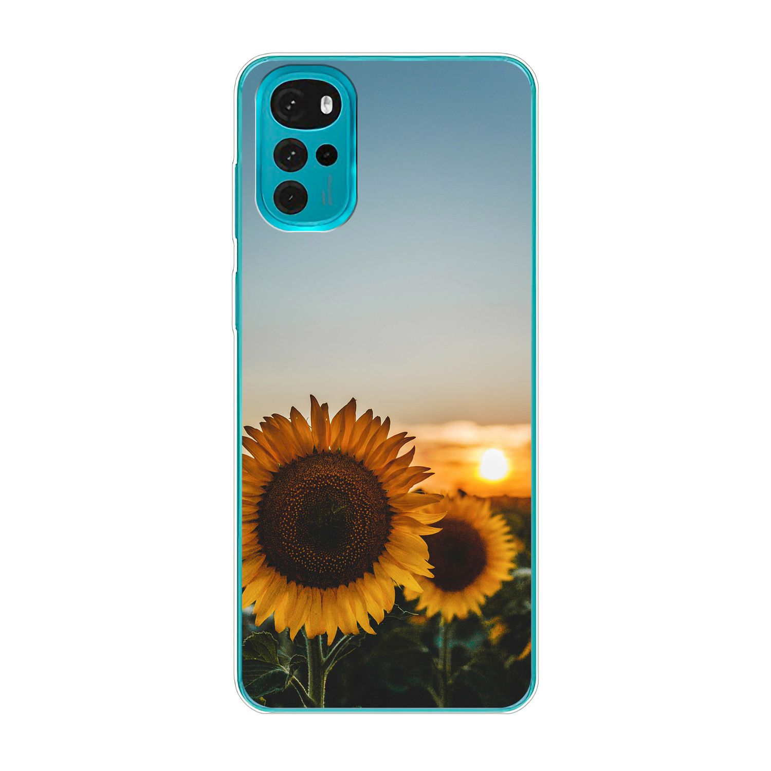 Case, Sonnenblumen Backcover, DESIGN G22, Motorola, Moto KÖNIG