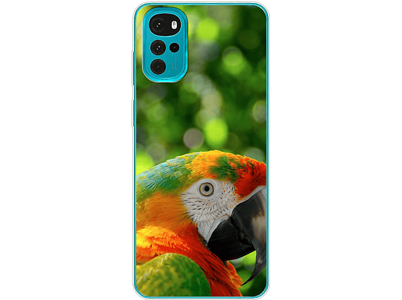 Case, Motorola, KÖNIG G22, Papagei DESIGN Moto Backcover,