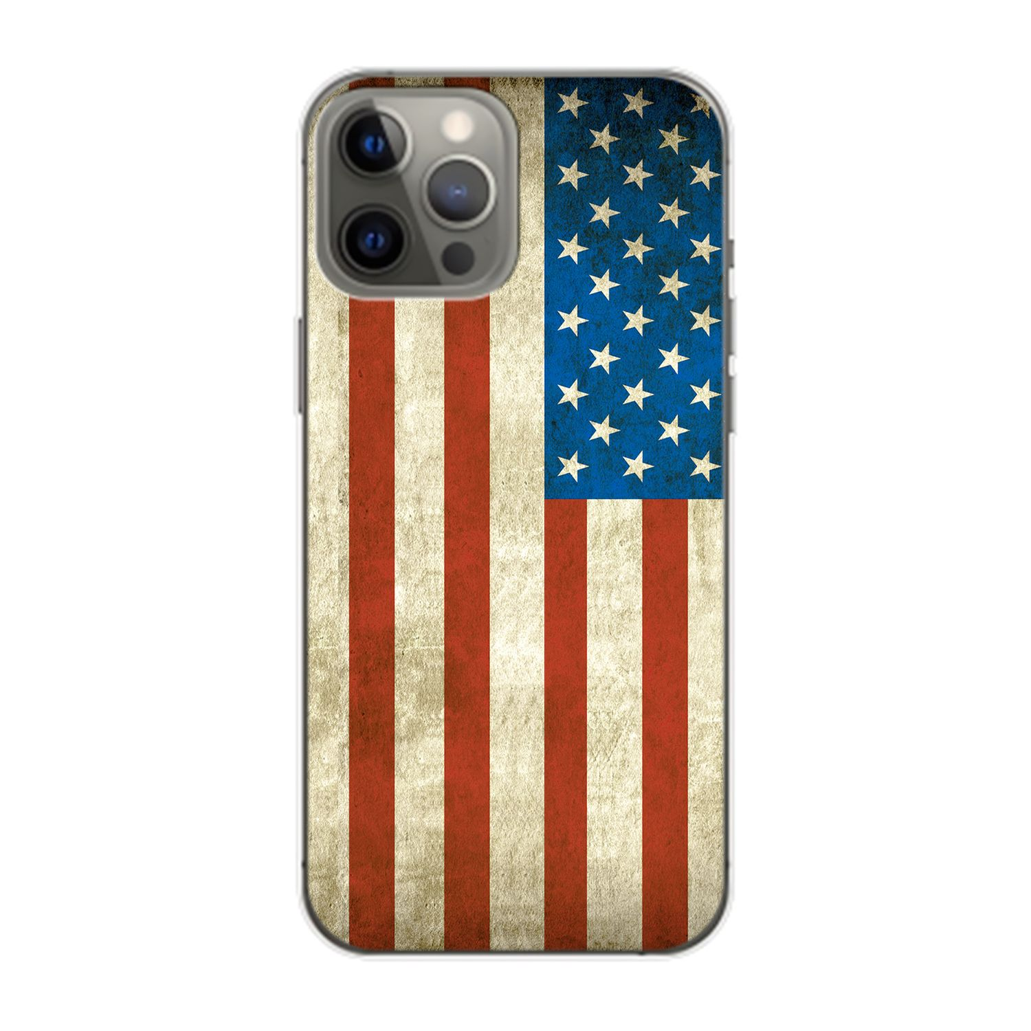 Flagge 14 DESIGN Backcover, Pro iPhone KÖNIG Max, Case, USA Apple,