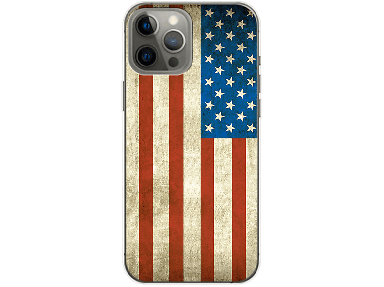 Flagge 14 DESIGN Backcover, Pro iPhone KÖNIG Max, Case, USA Apple,