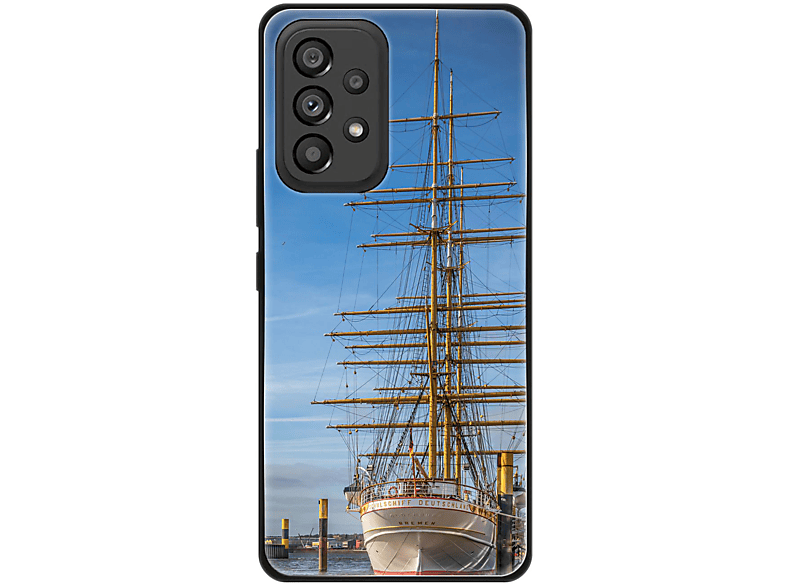 KÖNIG DESIGN Case, Backcover, Samsung, Galaxy A53 5G, Segelboot
