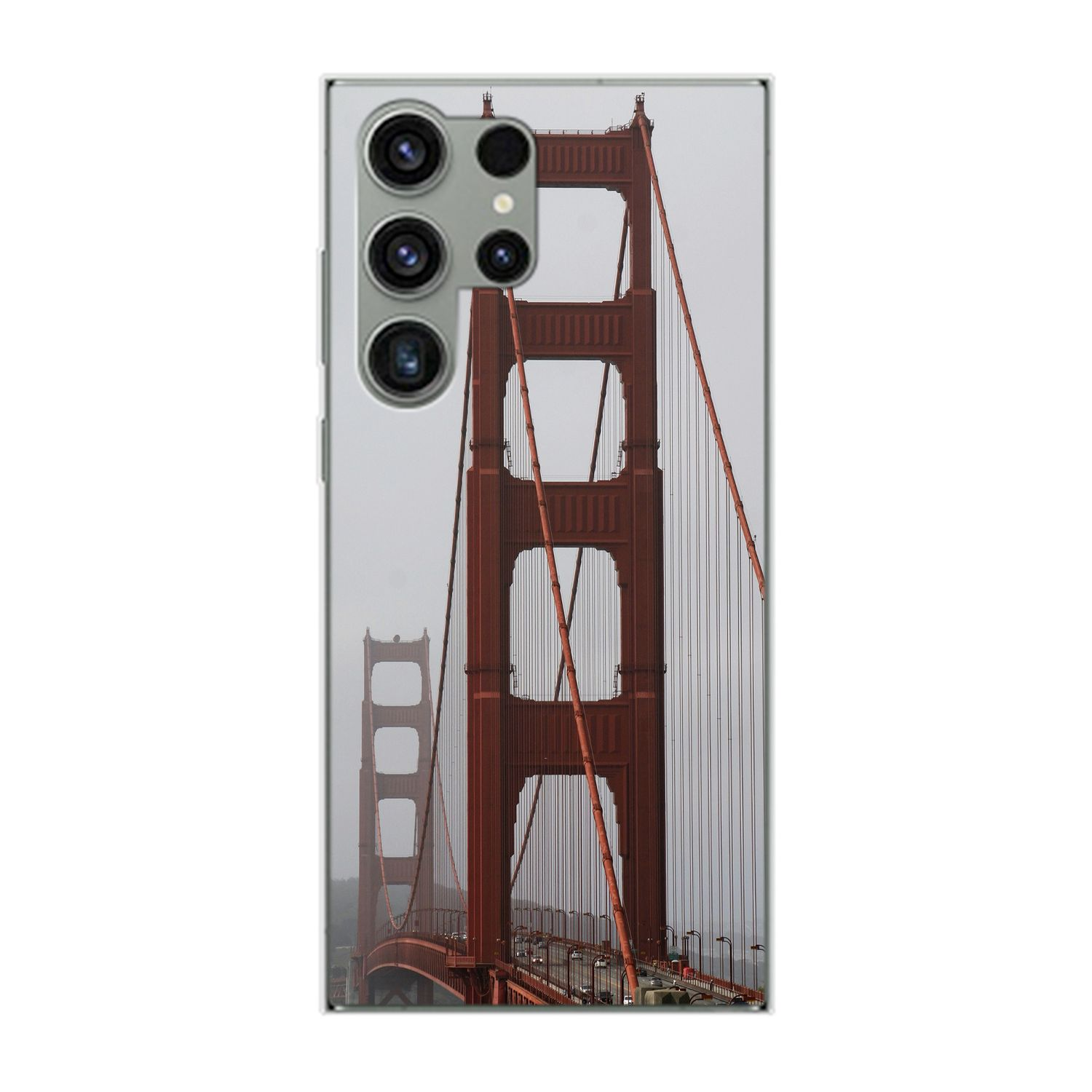 Golden DESIGN Ultra, Gate Bridge S23 Backcover, Case, Galaxy Samsung, KÖNIG